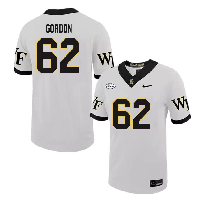 Men-Youth #62 DeVonte Gordon Wake Forest Demon Deacons 2023 College Football Jerseys Stitched-White